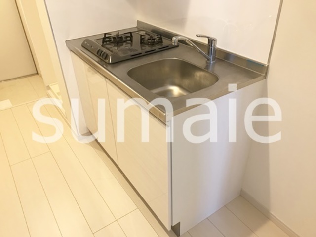 キッチン　二口コンロ付きキッチン。