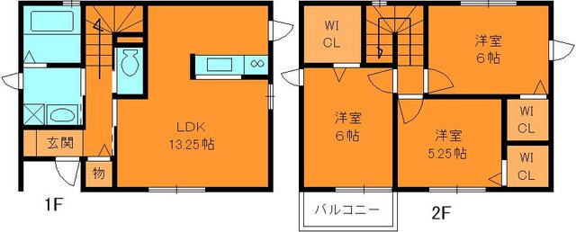 シャンテ高山台 西の間取り写真