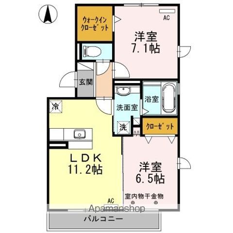 シャンテの間取り写真
