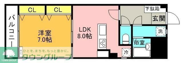 フジビュー矢向の間取り写真