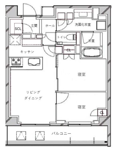 RISING SUN恵比寿二丁目の間取り写真