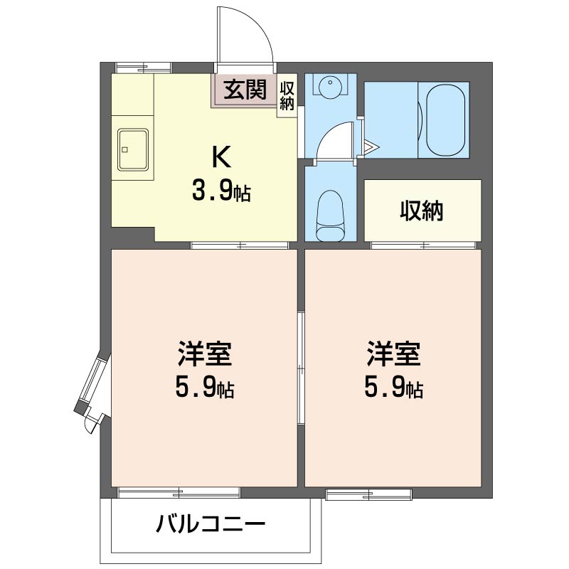 バニアン湘南　（2F）の間取り