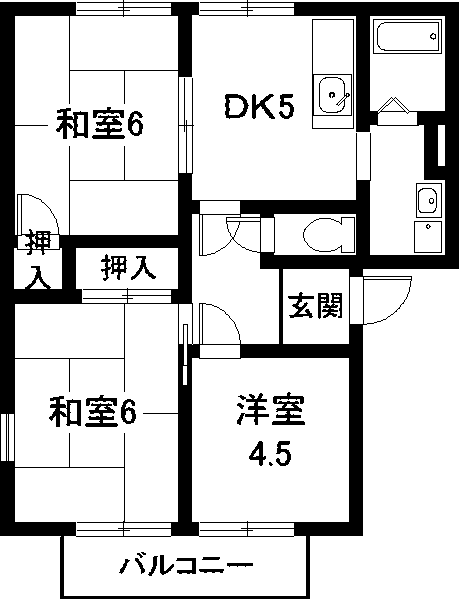 スリーゼ市道の間取り