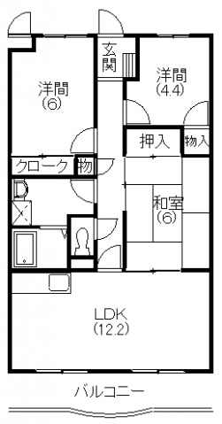 【マ・メゾン蜆塚の間取り】