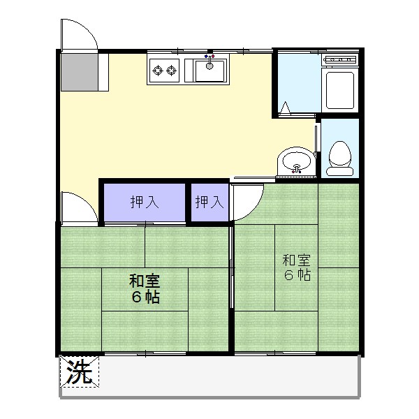 コーポ大熊の間取り