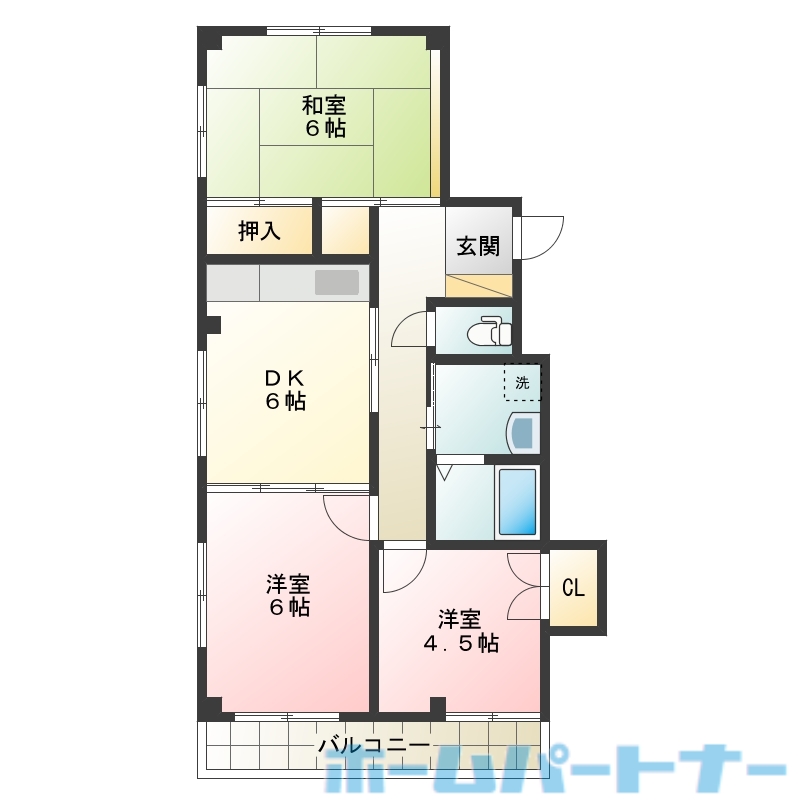 寺内マンション３の間取り