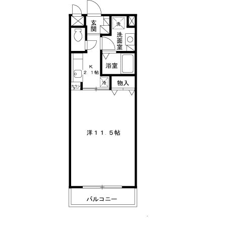 箕面市半町のマンションの間取り