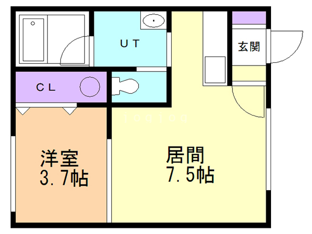 ハイツメイプルの間取り