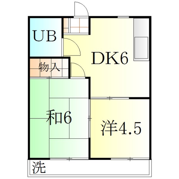 コーポ栗見坂の間取り