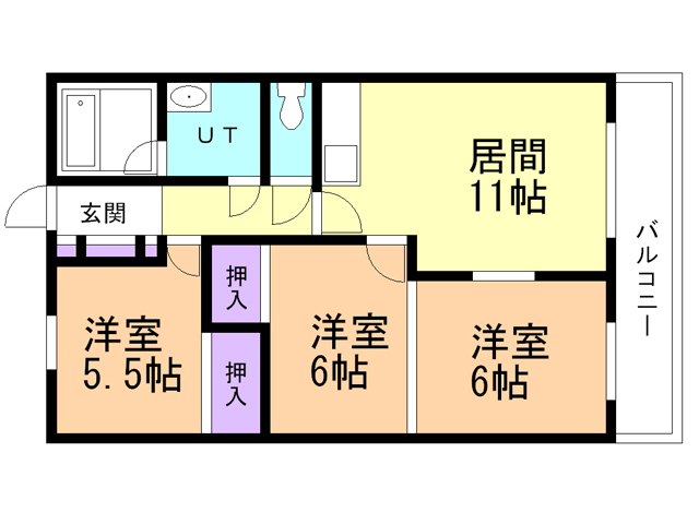 【第１シャトウはまなすの間取り】