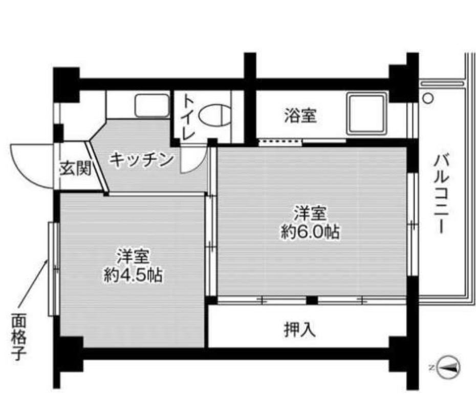 ビレッジハウス浦田2号棟の間取り