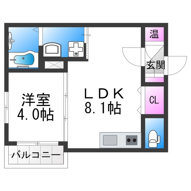 ローズガーデン矢田の間取り