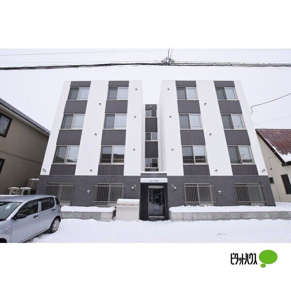 札幌市西区発寒一条のマンションの建物外観