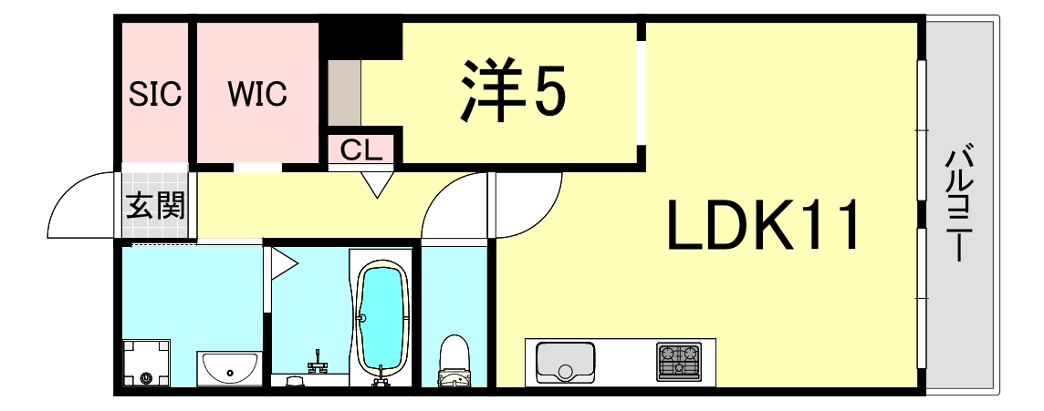 明石市樽屋町のマンションの間取り