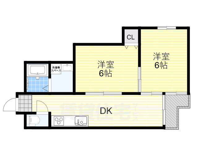 大阪市天王寺区玉造本町のマンションの間取り