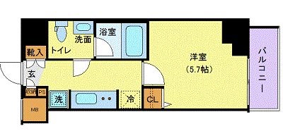 【AZEST北千住の間取り】