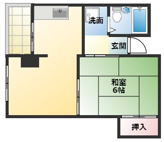 明石市二見町西二見のマンションの間取り