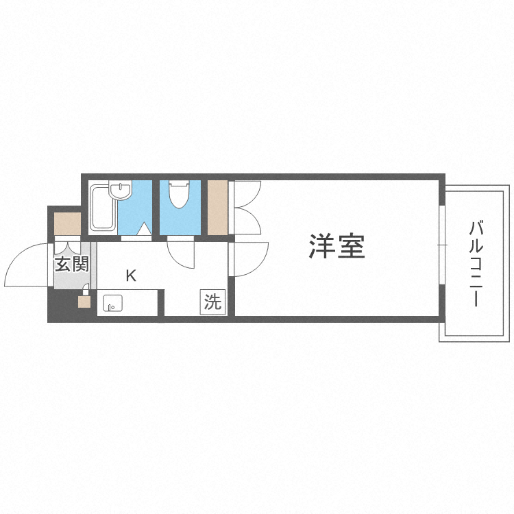 シティホーク博多の間取り