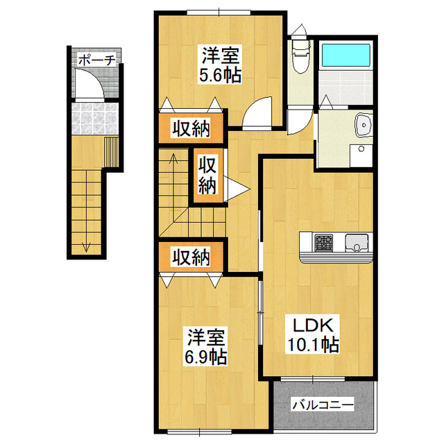 プチベールメゾンIIの間取り