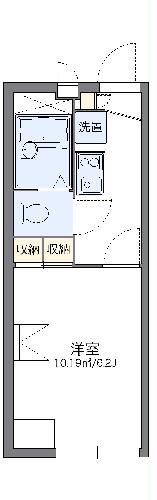 【レオパレスＲＥＤ　ＥＣＨＯの間取り】