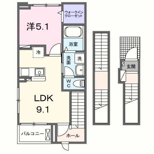 【カーサ　ミナトの間取り】