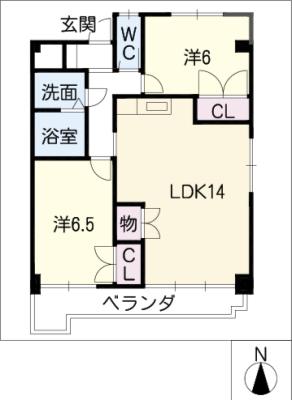 美サイレントマンションIIの間取り