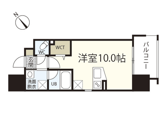 広島市南区比治山町のマンションの間取り