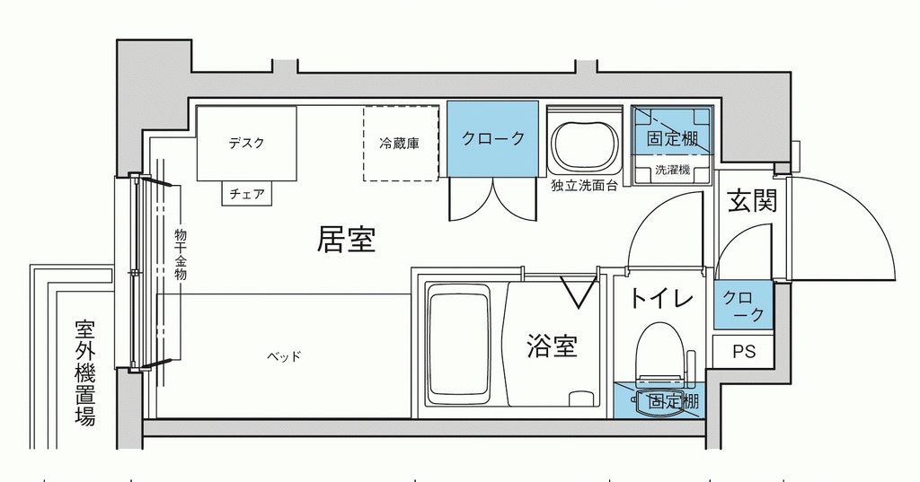 【キャンパスヴィレッジ元住吉の間取り】