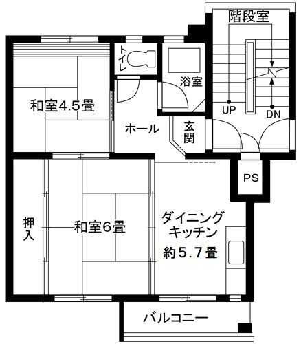 大和大塚戸　4号棟の間取り