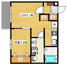 N-庚午北の間取り