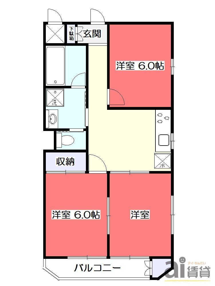 コーポ石川の間取り