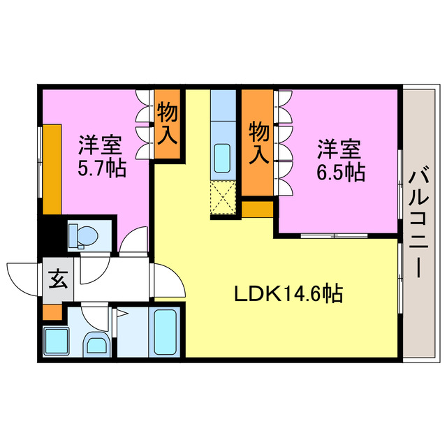 グレイスヴィラ紫香楽の間取り