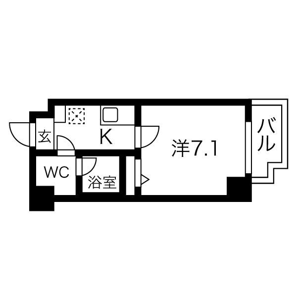 大阪市住之江区粉浜西のマンションの間取り