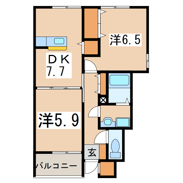 ドリーム２１Ｂの間取り