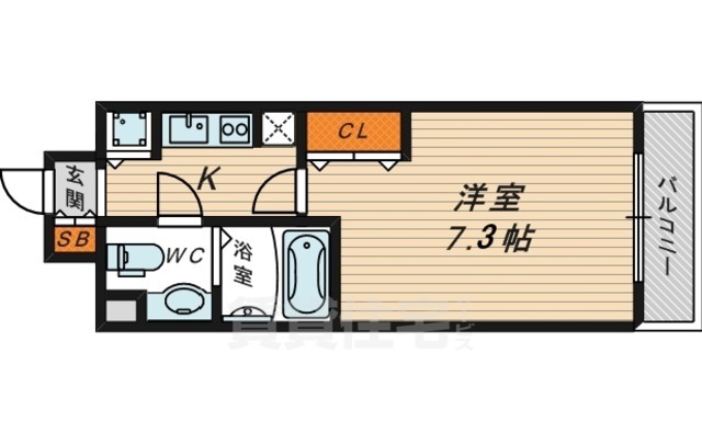 アヴァンセクール京橋南の間取り