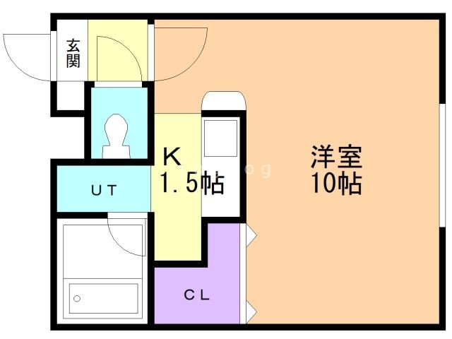 札幌市北区北三十二条西のマンションの間取り