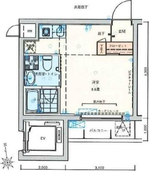 バージュアル横濱あざみ野の間取り