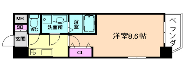 エスリード福島第５の間取り