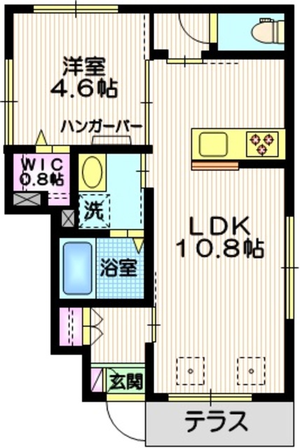 大田区羽田のマンションの間取り