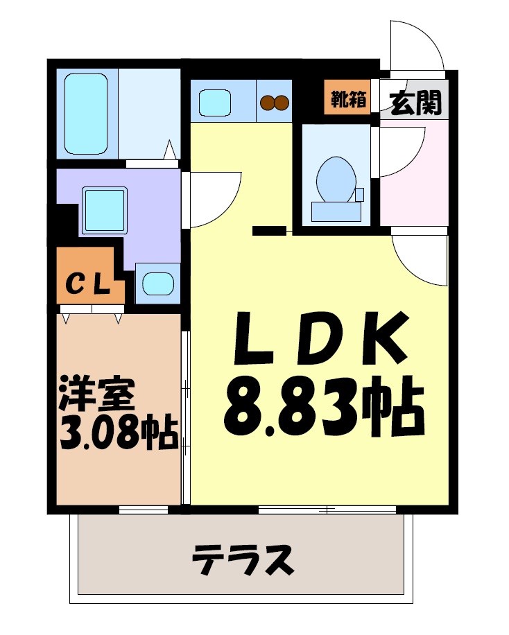 quador名古屋市大前の間取り