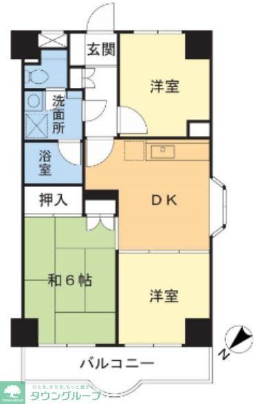 松戸市上本郷のマンションの間取り