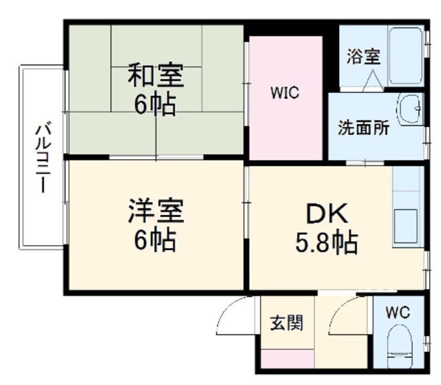 メルベーユ新梨の間取り