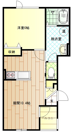 上川郡美瑛町大町のアパートの間取り