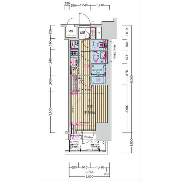 名古屋市西区幅下のマンションの間取り