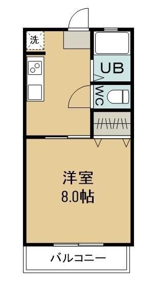 倉敷市三田のマンションの間取り