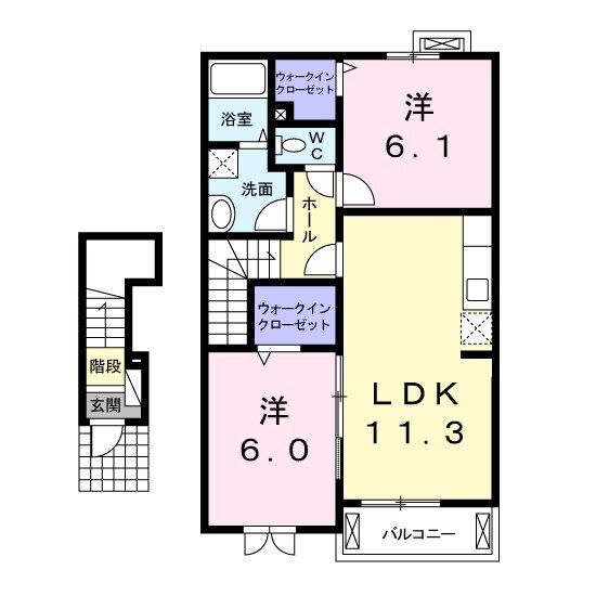 ラ　グリシーナ　Iの間取り