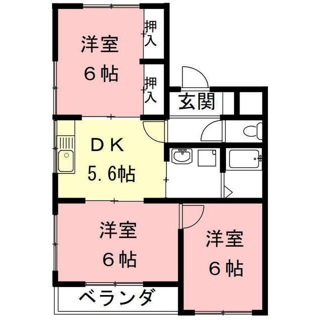 【カーザ岐阜の間取り】