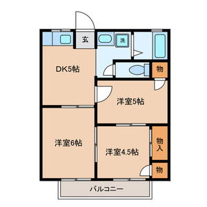 ロイヤル小塩IIIA棟の間取り