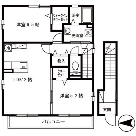 ディア フラッツIIの間取り