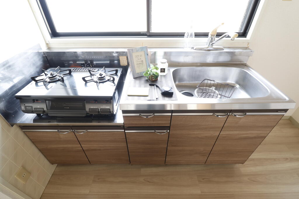 キッチン　2口コンロのキッチンです♪